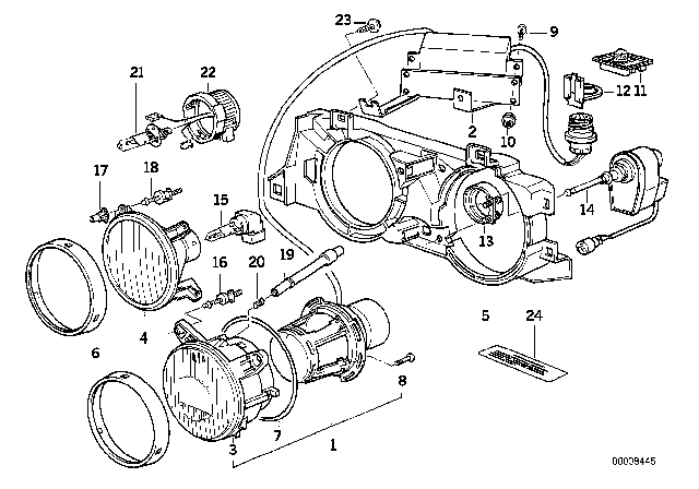 1988 BMW 750iL Supporting Frame Left Diagram for 63121378325