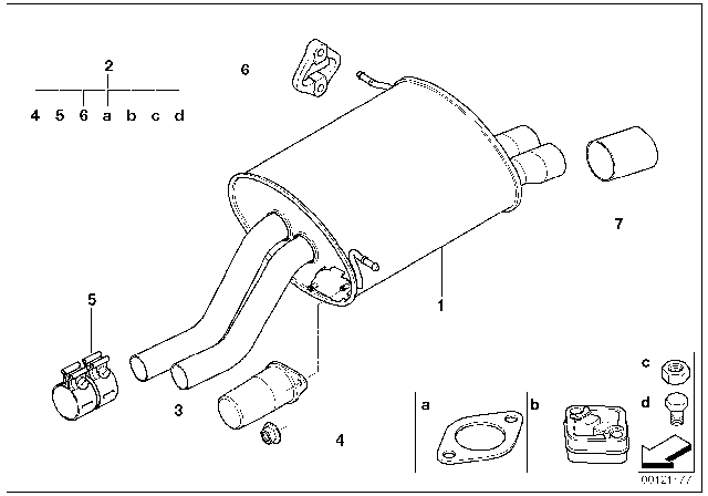 2001 BMW Z3 Vibration Absorber Diagram for 18107506457