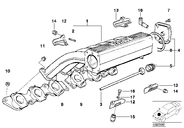 1998 BMW 750iL Regulating Valve Diagram for 11157501565