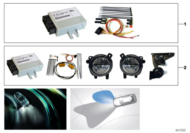 2016 BMW 328i N20 Engine(F30) Retrofit, Cornering Light Diagram