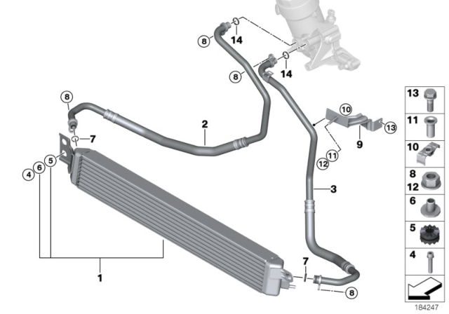 2010 BMW M3 O-Ring Diagram for 17212283511