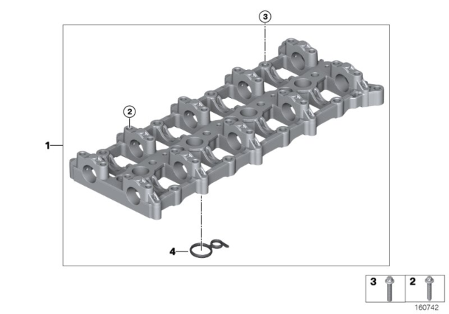 2016 BMW 328d xDrive Cylinder Head / Intermediate Housing Diagram