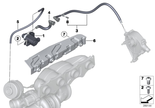 2013 BMW X1 Vacuum Control - Engine-Turbo Charger Diagram