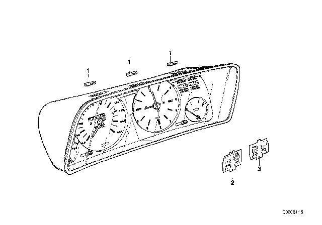 1983 BMW 320i Control Symbol Diagram