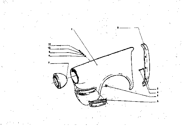 1963 BMW 700 Side Panel, Front Right Diagram for 41355001703