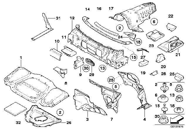 2007 BMW Alpina B7 Sound Insulating Diagram 1