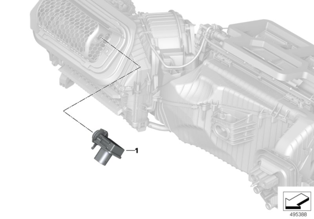 2020 BMW M340i Sensor F. Auc Diagram