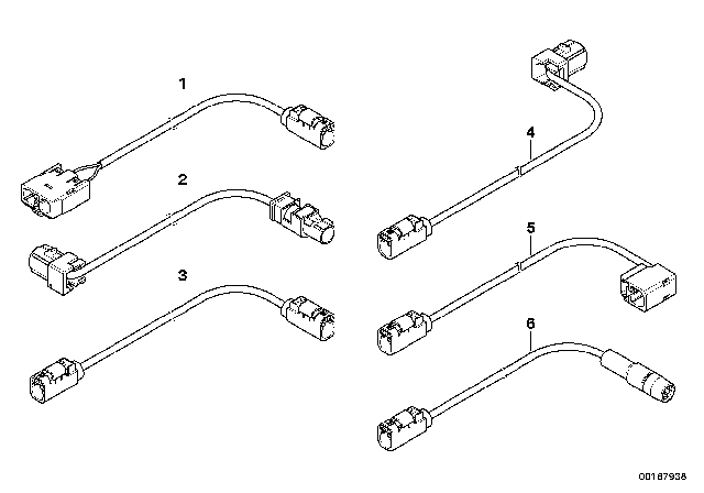2009 BMW 535i xDrive Universal Aerial Cable Diagram 2