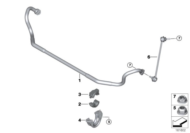 2011 BMW M3 Rubber Mount, Stabiliser, Lower Section Diagram for 31352283516