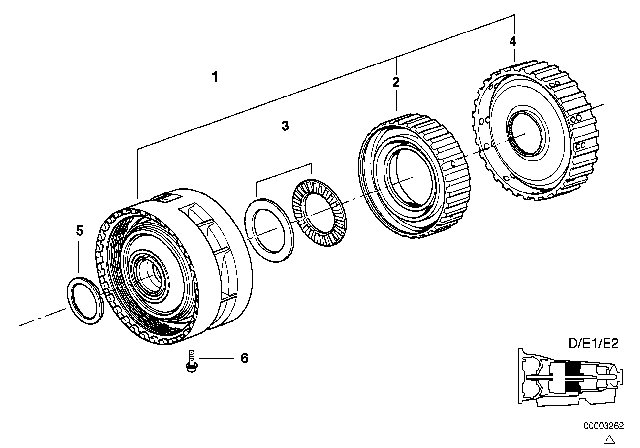 1999 BMW 740iL Brake Clutch (A5S560Z) Diagram 1