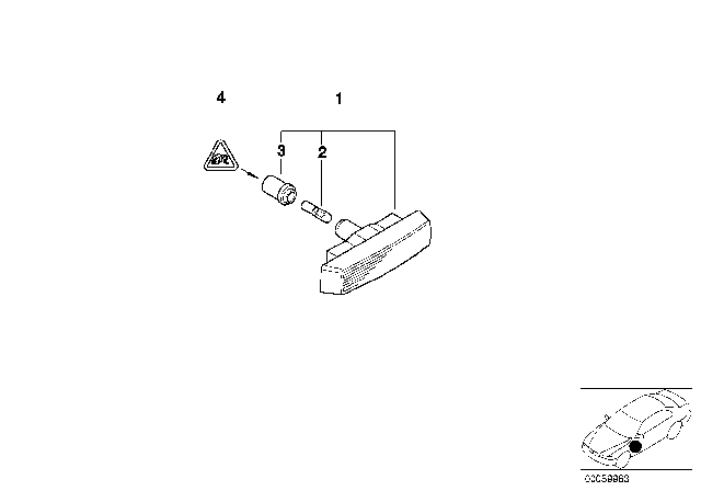 2002 BMW 540i Additional Turn Indicator Lamp Diagram