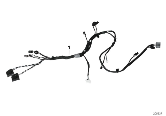 2012 BMW 750Li Rear Seat Wiring Set Diagram