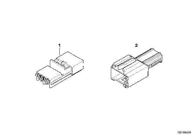 2004 BMW M3 Miscellaneous Plugs And Connectors Diagram 1