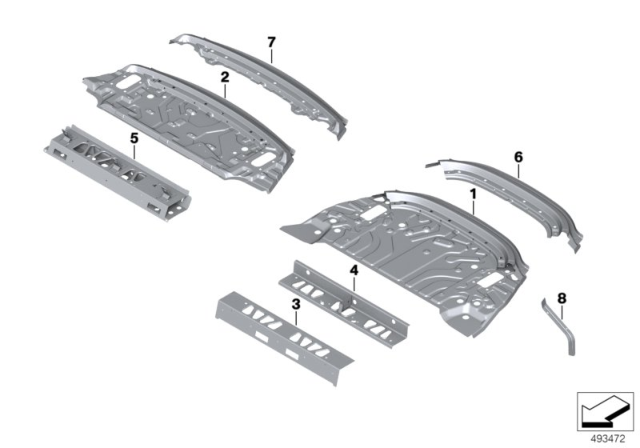 2020 BMW M8 Partition Trunk Diagram