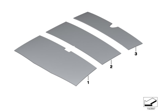 2016 BMW 550i GT xDrive Sound Insulation Diagram 1