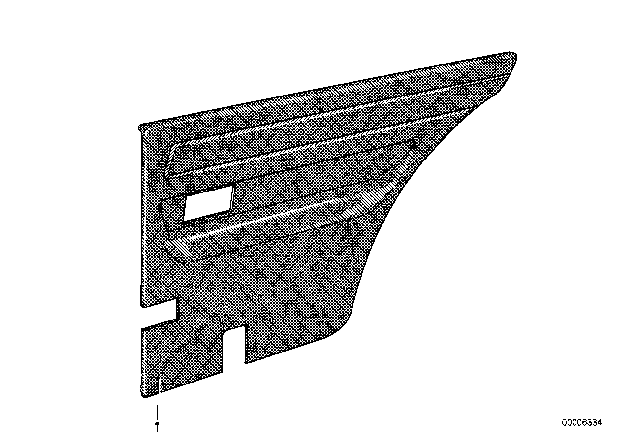 1981 BMW 320i Lateral Trim Panel Rear Right Diagram for 51431881972