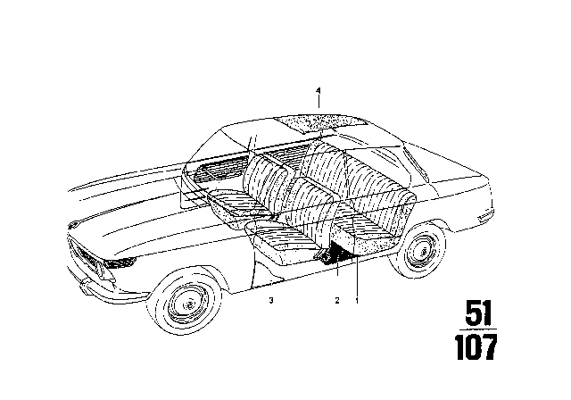 1974 BMW 2002tii Cover, Running Metre Diagram 1