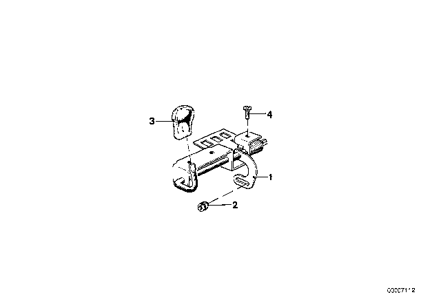 1982 BMW 633CSi Front Seat Rail Diagram 3