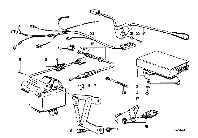 1979 BMW 733i Cruise Control Diagram 1