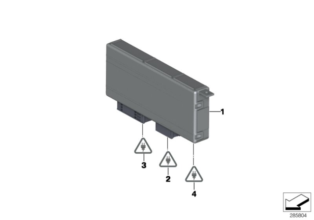 2016 BMW X4 ECU, Central Gateway Module Diagram