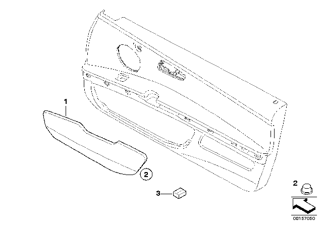 2008 BMW 328xi Hinged Compartment Diagram