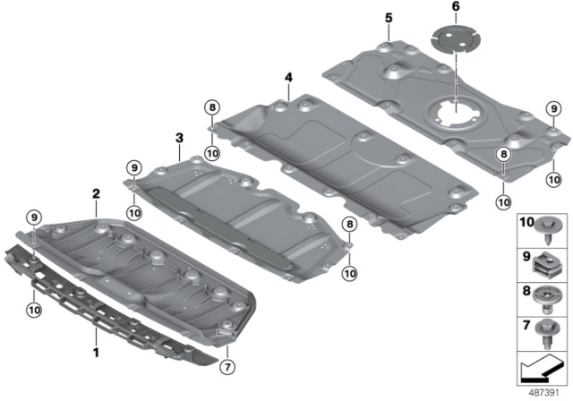 2019 BMW 330i xDrive Underbonnet Screen Diagram