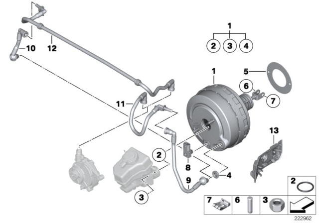 2015 BMW X1 Power Brake Unit Depression Diagram