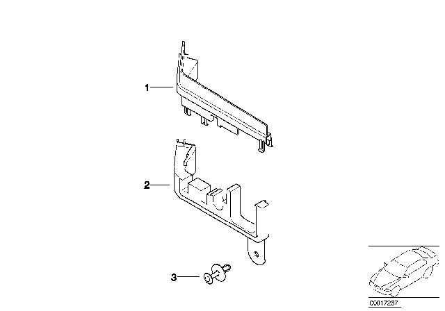 1998 BMW Z3 M Upper Cover Diagram for 12521432785