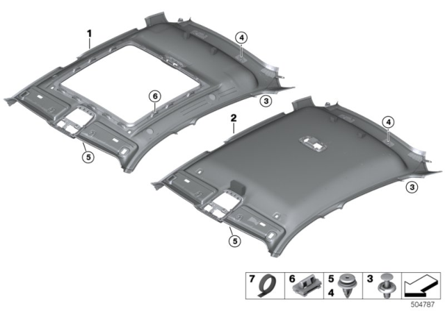 2020 BMW X6 AUDIO TRIM PANEL REAR RIGHT Diagram for 51449459928