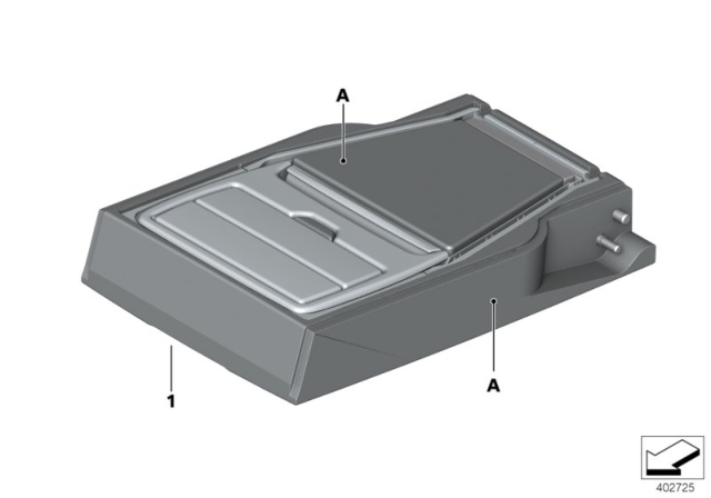 2018 BMW X5 Individual Armrest Diagram