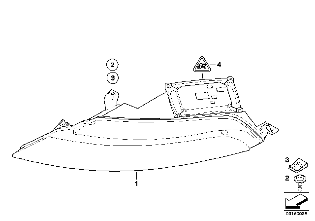 2008 BMW 650i Front Turn Indicator Diagram