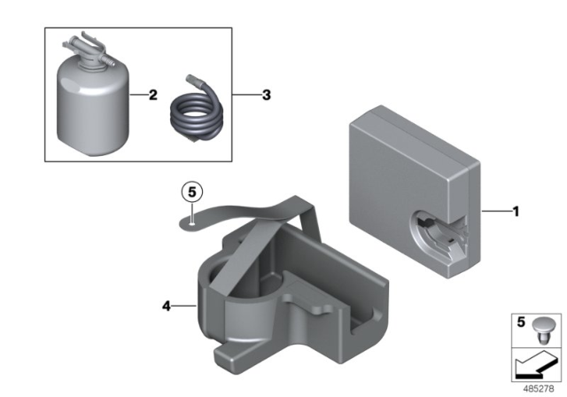 2015 BMW 228i xDrive Tire Mobility Set Diagram