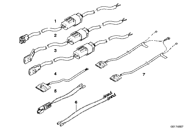 2004 BMW M3 Repair Cable, Airbag Diagram 3