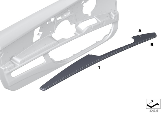 2013 BMW M3 Armrest, Front Left Diagram for 51417965501