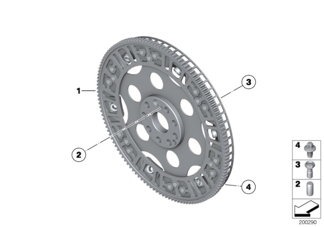 2014 BMW 760Li Flywheel Automatic Diagram