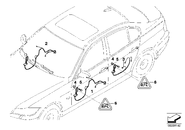 2010 BMW 328i Door Cable Harness Diagram