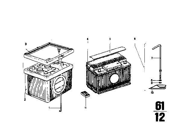 1972 BMW 2002tii Battery Diagram