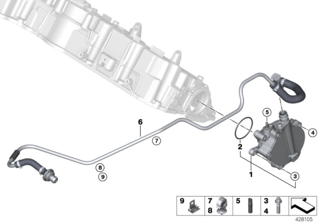 2018 BMW X6 M Vacuum Pump Diagram