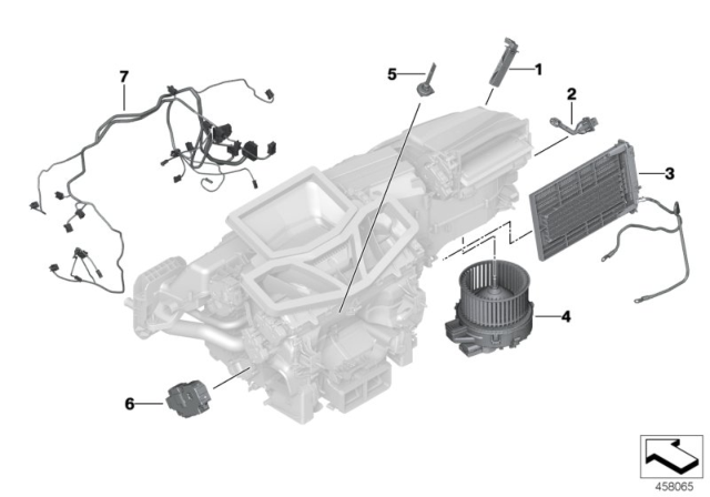 2019 BMW 530i Electric Parts For Ac Unit Diagram