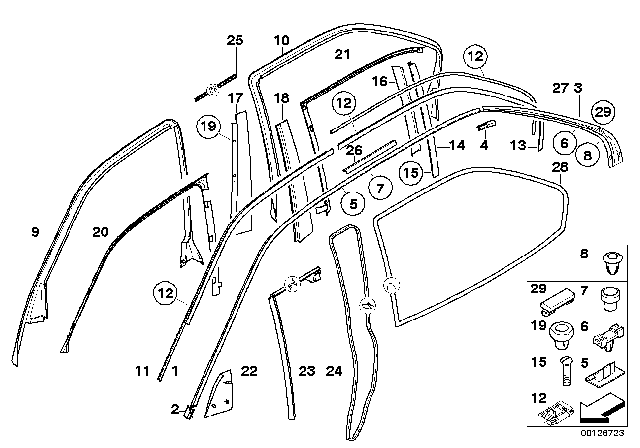 1995 BMW 740iL Covering Left Diagram for 51132421511