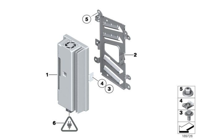 2015 BMW Z4 Top-Hifi System Amplifier Diagram for 65129278747