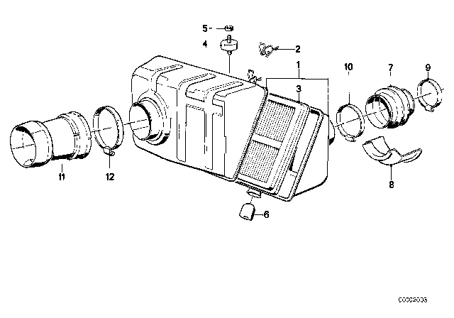 1985 BMW 524td Venturi Diagram for 13712240404