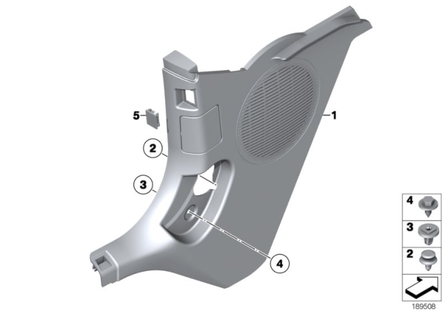 2010 BMW Z4 Trim Panel Leg Room Diagram