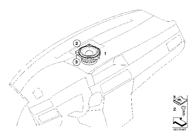 2006 BMW 650i Components Top-HIFI Instrument Panel Diagram