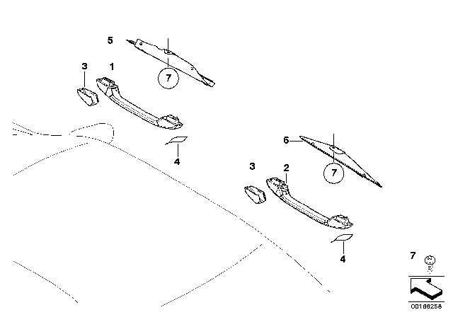 2003 BMW 325xi Handle Diagram