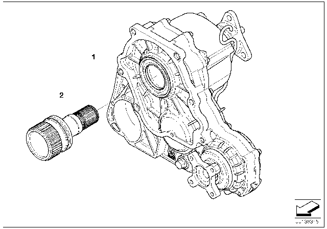 2004 BMW 330xi Transfer Case NV Diagram