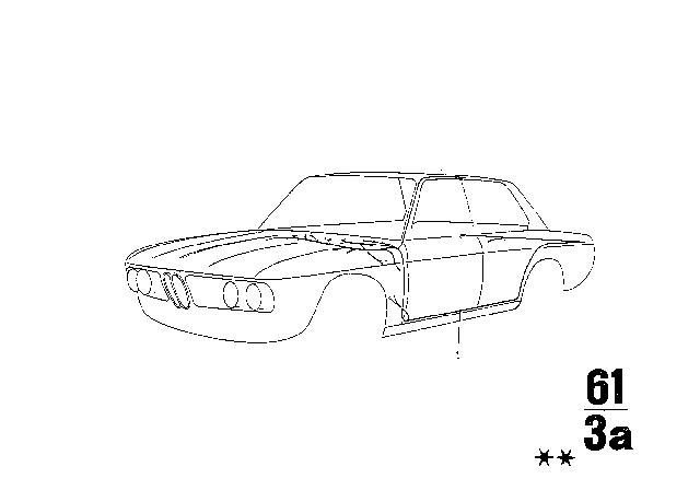 1975 BMW 3.0Si Wiring Harness Diagram 2