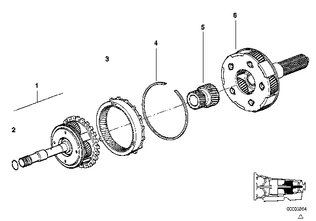 1993 BMW 740i Planet Wheel Set (A5S560Z) Diagram 2