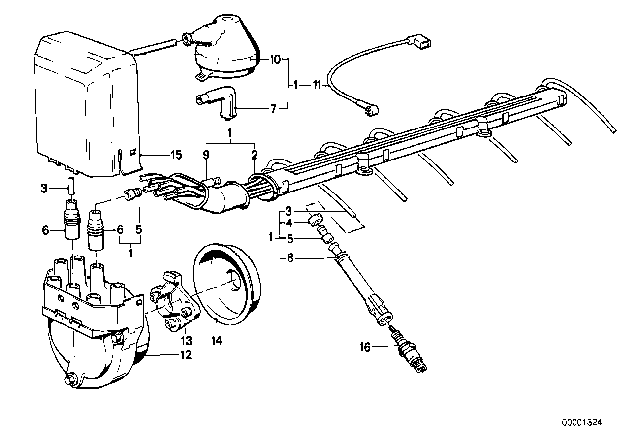 1985 BMW 325e Ignition Wiring Diagram