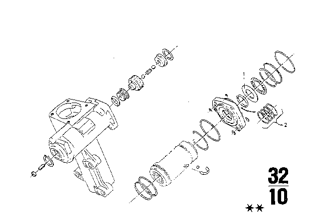 1972 BMW Bavaria Hydro Steering Box Diagram 5